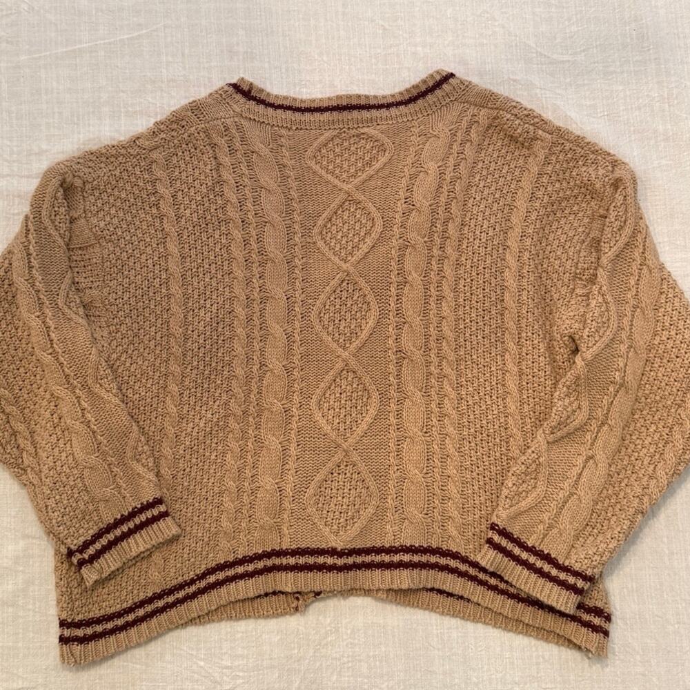 Taylor Swift authentic rare 2020 holiday beige red Folklore cardigan sweater XL - Picture 8 of 12